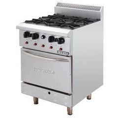 Bếp Âu 4 họng có lò nướng Berjaya DRO4-17