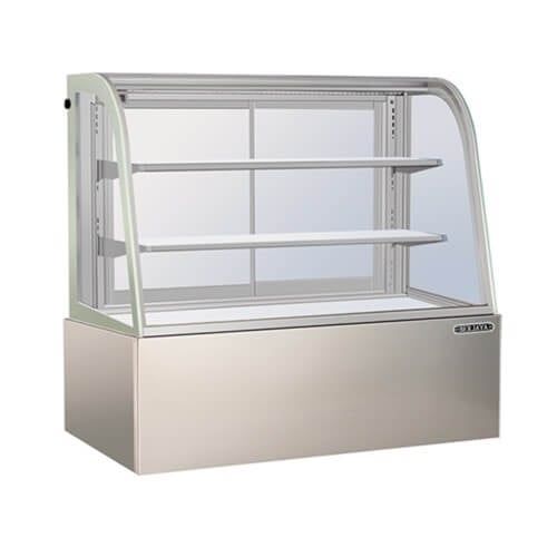 Tủ trưng bày bánh kem kính cong 3 tầng 1m2 BERJAYA CCS-12SS-2