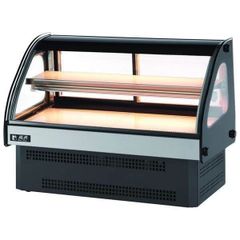 Tủ trưng bày bánh kem kính cong 2 tầng 90cm Rueyshing RS-C9002