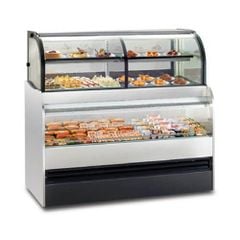 Tủ trưng bày bánh kem kính cong 2 tầng 1m5 KINCO KS
