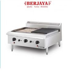 Bếp nướng than nhân tạo dùng gas 3 họng BERJAYA CRB3B-17