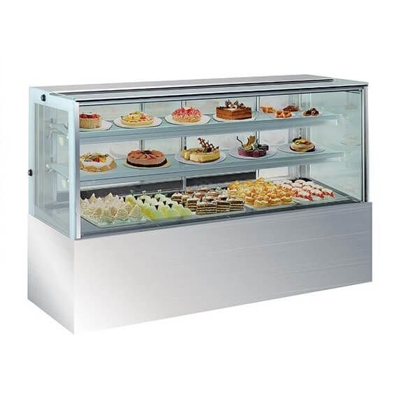 Tủ trưng bày bánh kem kính vuông 3 tầng 1m5 Jetcool JK-C3