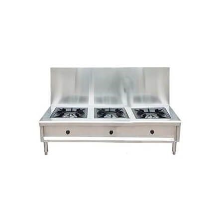 Bếp hầm công nghiệp 3 họng dùng gas
