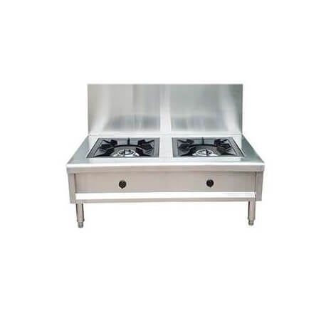 Bếp hầm công nghiệp 2 họng dùng gas