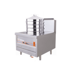 Bếp hấp dimsum đơn công nghiệp 6 lỗ dùng gas
