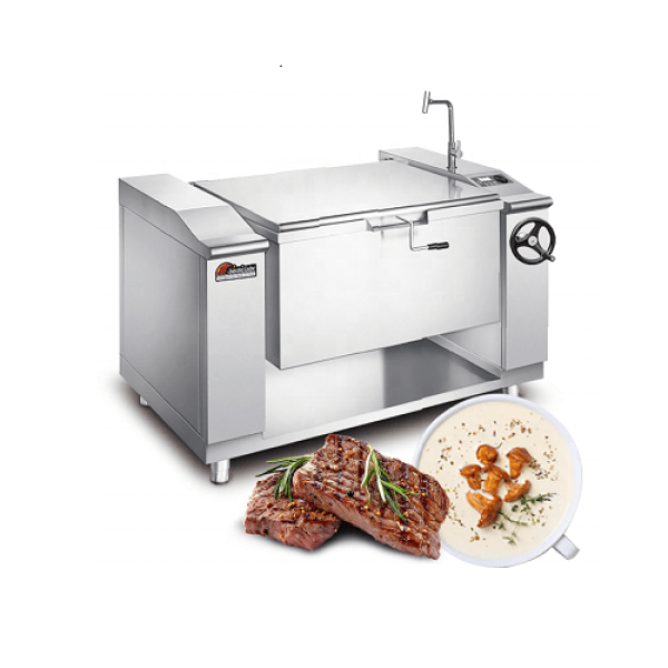 Chảo nghiêng tay quay dùng điện