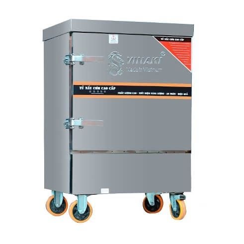 Tủ nấu cơm công nghiệp 6 khay dùng điện Vinaki VNK6K-D