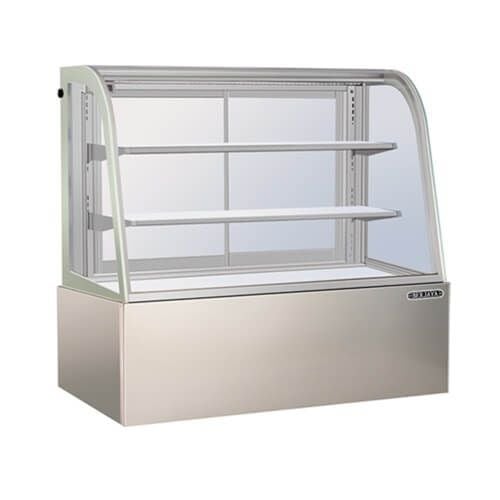 Tủ trưng bày bánh kem kính cong 3 tầng 90cm BERJAYA CCS-09SS-2