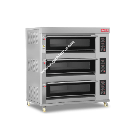 Lò nướng bánh công nghiệp 3 tầng 9 khay Hongling XFY-3KAL-NM
