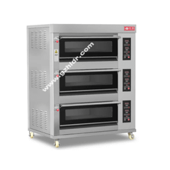 Lò nướng bánh công nghiệp 3 tầng 6 khay Hongling XYF-3KA-NM