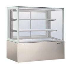 Tủ trưng bày bánh kem kính vuông 3 tầng 1m2 BERJAYA RCS-12SS-2