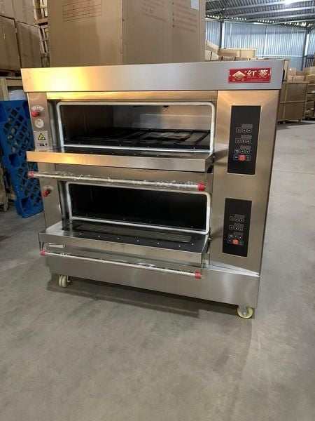 Lò nướng bánh công nghiệp 2 tầng 4 khay Hongling XYF-2KA-NM