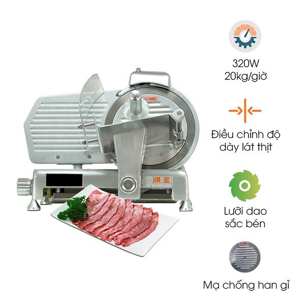 Máy thái thịt bò đông lạnh thịt chín Shunling ES-250