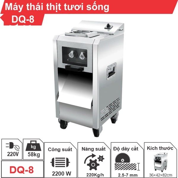 Máy thái thịt tươi sống DQ-8