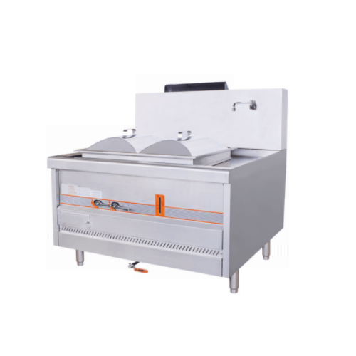 Bếp tráng bánh cuốn đôi công nghiệp dùng gas
