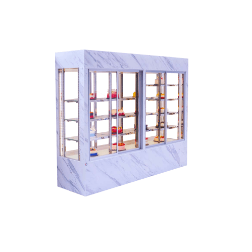 Tủ trưng bày bánh kem kính vuông 4 tầng 2m4 Bestcool BCH-8R