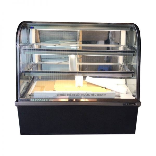 Tủ trưng bày bánh kem kính cong 3 tầng 1m5 BERJAYA CCS15SB13-2FB