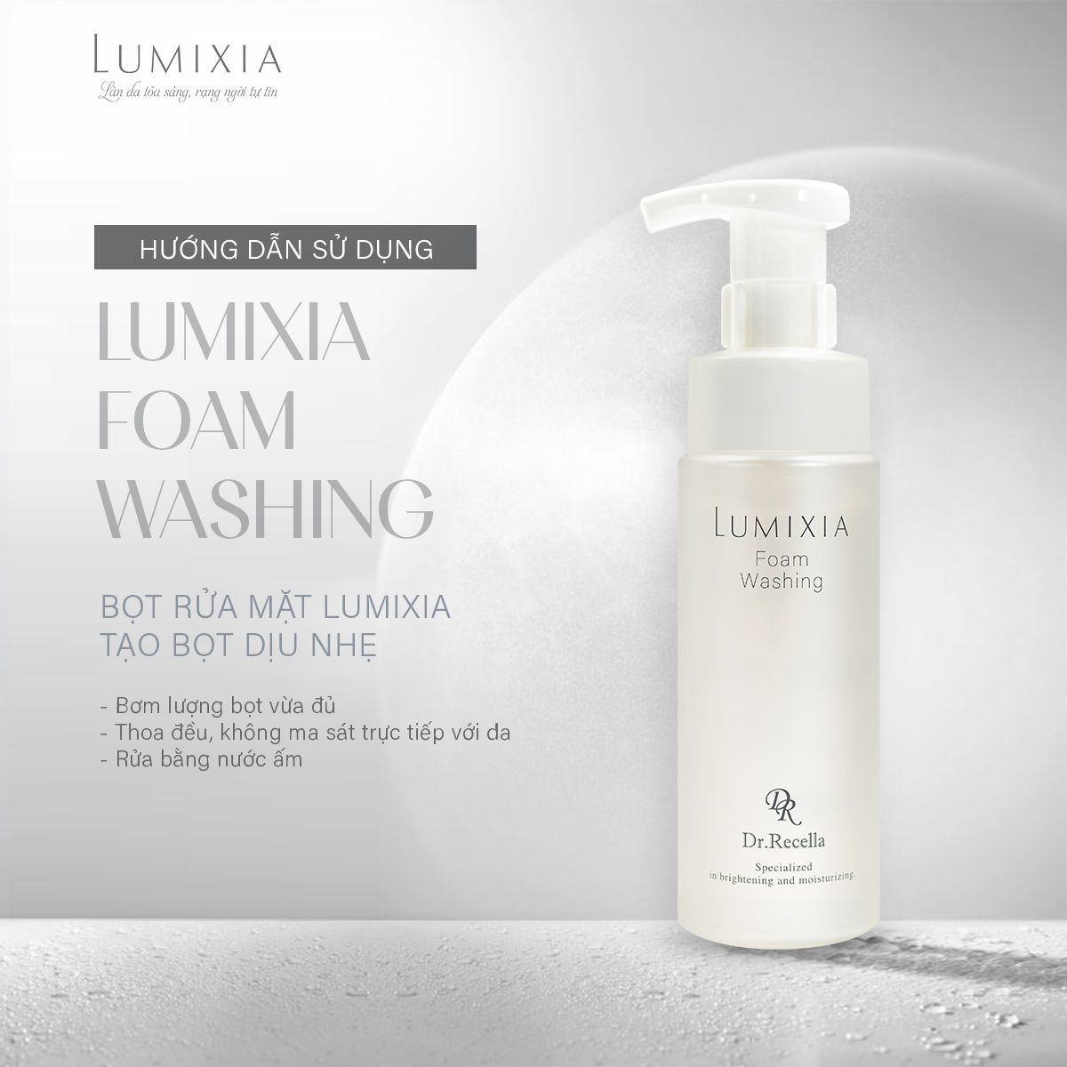  LUMIXIA Foam Washing 200mL - Bọt Rửa Mặt Dịu Nhẹ LUMIXIA 200mL 
