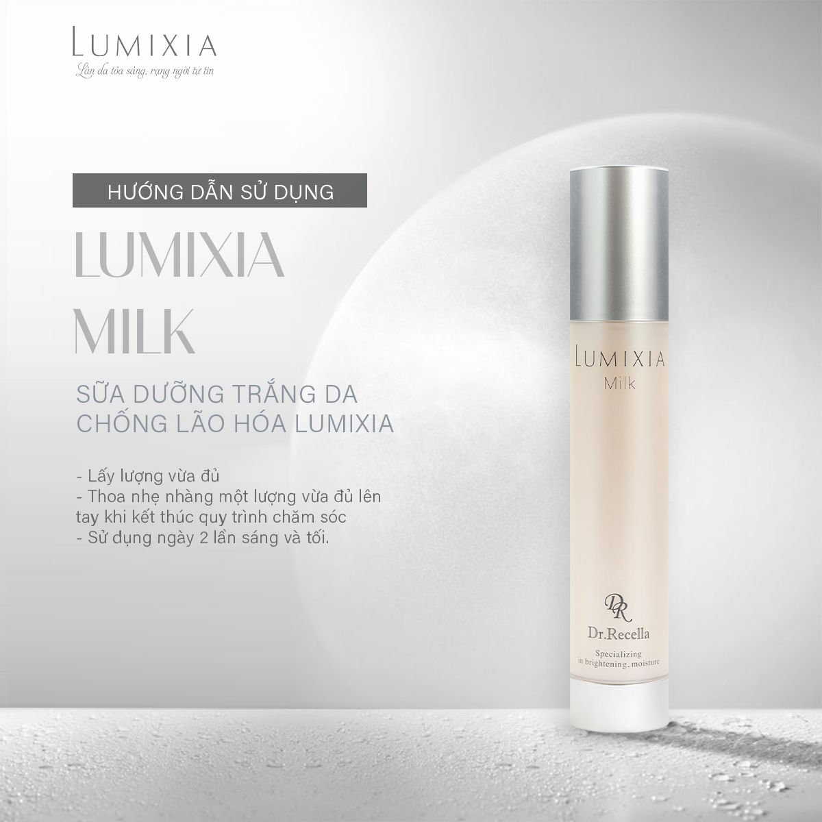  LUMIXIA Milk 100mL - Sữa Dưỡng Trắng Da Chống Lão Hóa LUMIXIA 100mL 