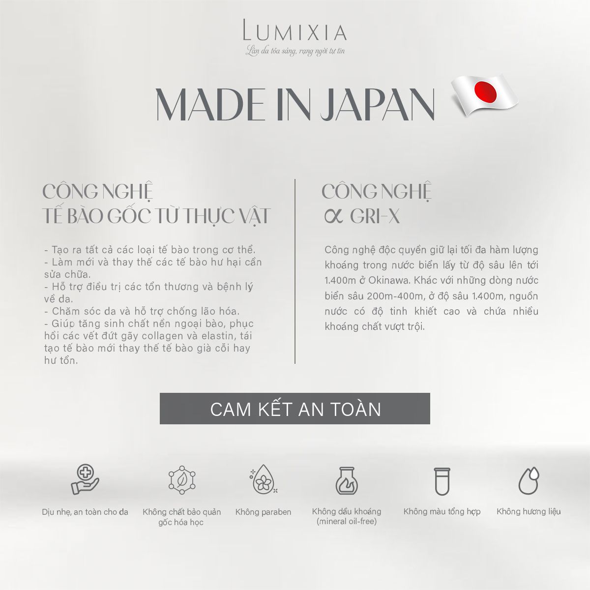  LUMIXIA Moisture White 30mL - LUMIXIA Serum Ngăn ngừa lão hóa - Dưỡng ẩm và làm trắng da 30mL 