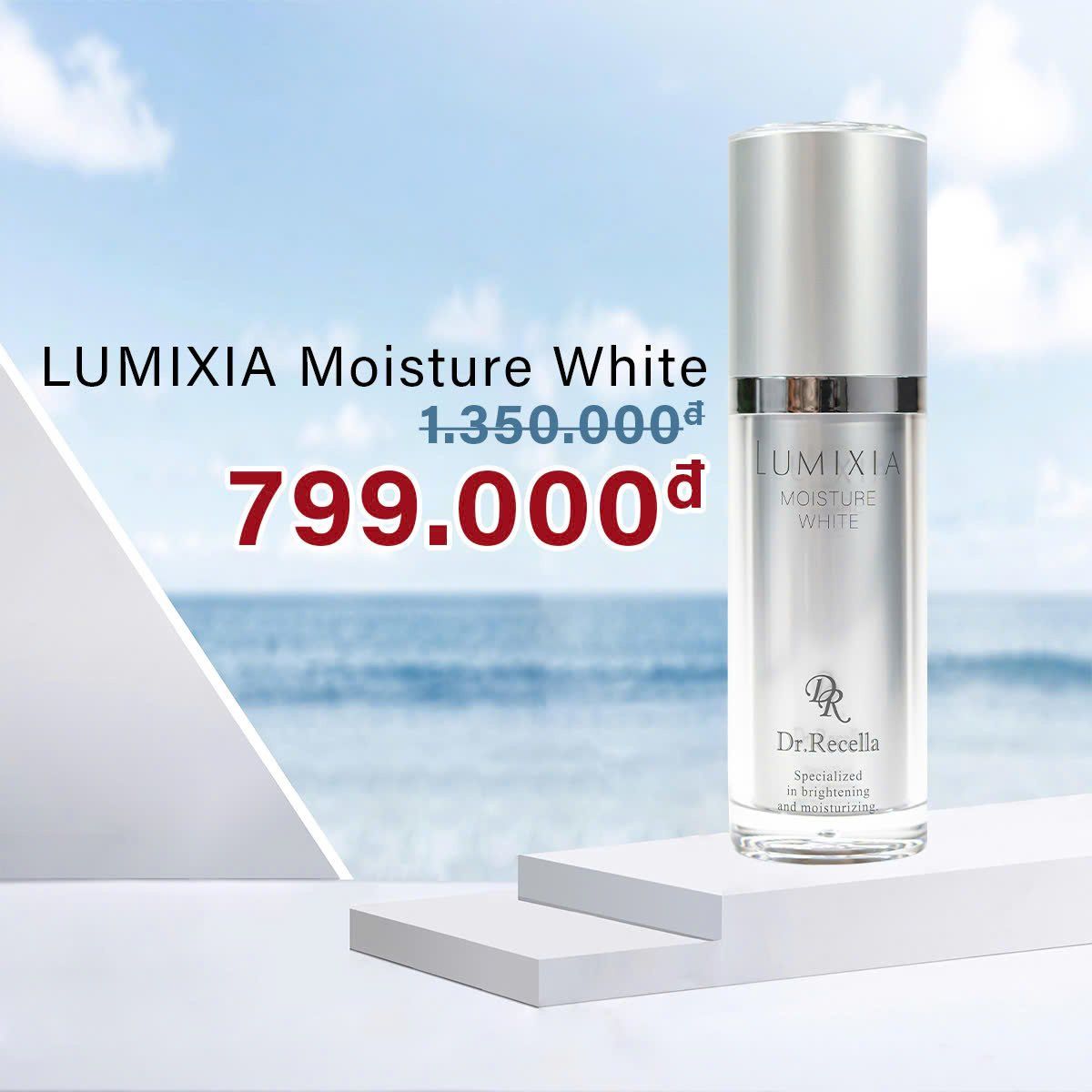  LUMIXIA Moisture White 30mL - LUMIXIA Serum Ngăn ngừa lão hóa - Dưỡng ẩm và làm trắng da 30mL 