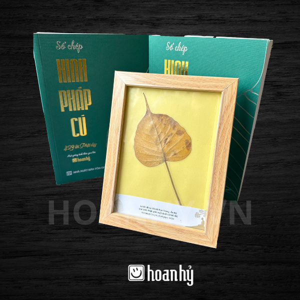 Khung tranh lá Bồ Đề để bàn