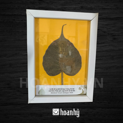 Khung tranh lá Bồ Đề để bàn
