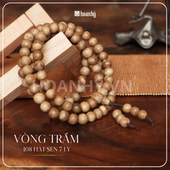 VÒNG TRẦM 108 HẠT CHARM SEN 7 LY