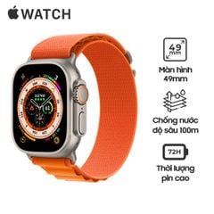 Apple Watch Ultra 49mm LTE Viền Titanium Dây Alpine Chính Hãng