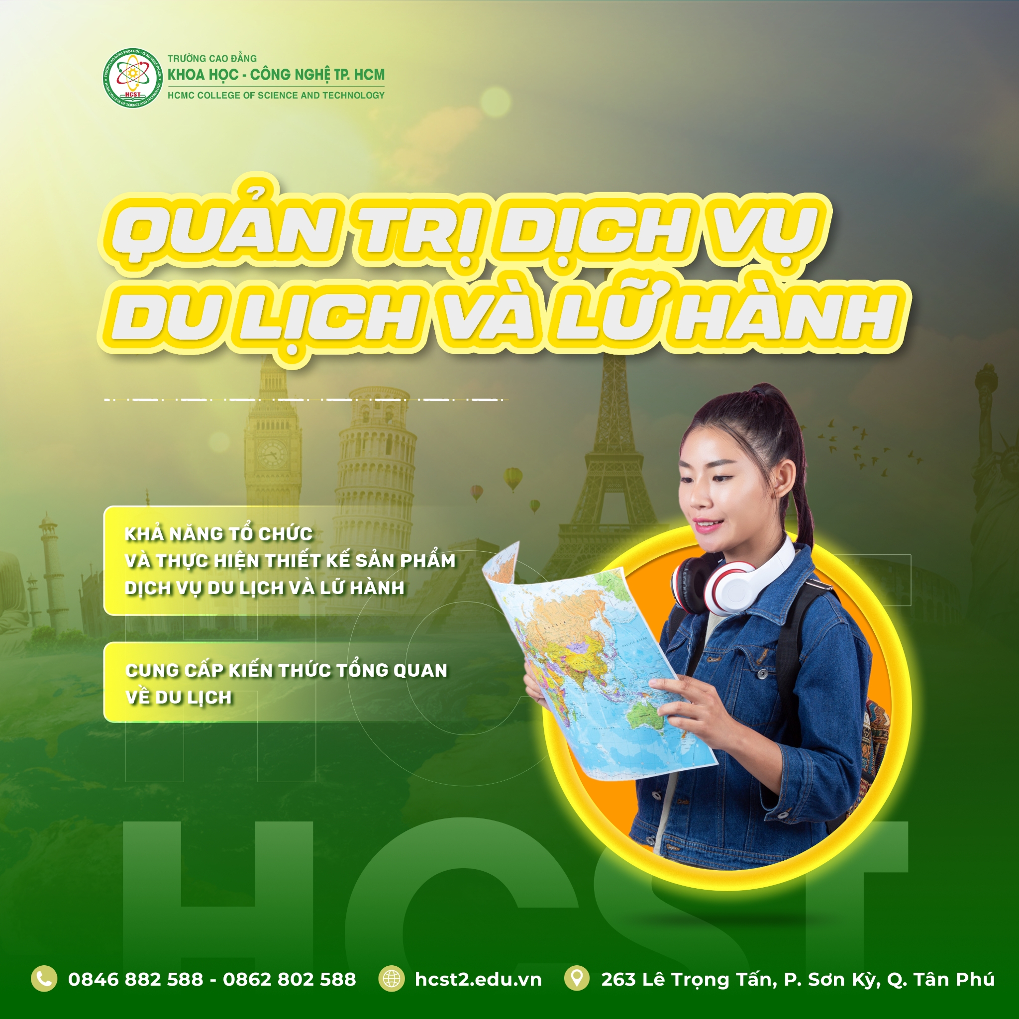 NGÀNH QUẢN TRỊ DỊCH VỤ DU LỊCH VÀ LỮ HÀNH