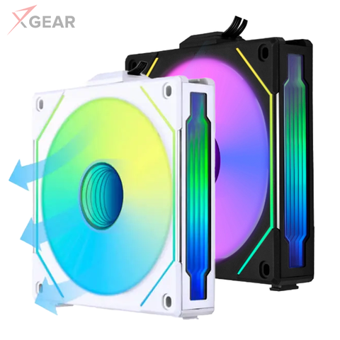 Fan Case LIAN-LI UNI Fan IN 140 Single Black/White reverse blade (Cánh ngược)