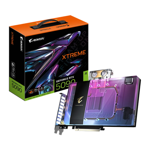 VGA Gigabyte AORUS RTX 5090 XTREME WATERFORCE WB 32GB (GV-N5090AORUSX WB-32GD)