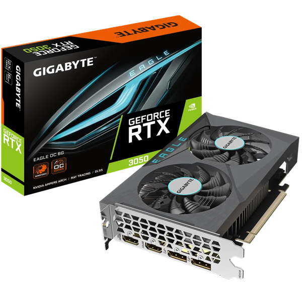 VGA Gigabyte GeForce RTX 3050 Eagle OC 6G (GV-N3050EAGLE OC-6GD)