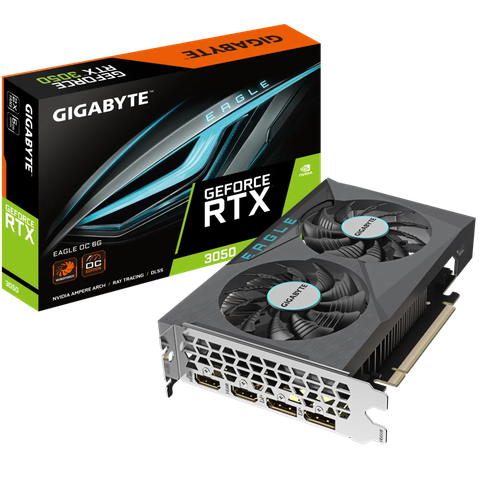 VGA Gigabyte GeForce RTX 3050 Eagle OC 6G (GV-N3050EAGLE OC-6GD)