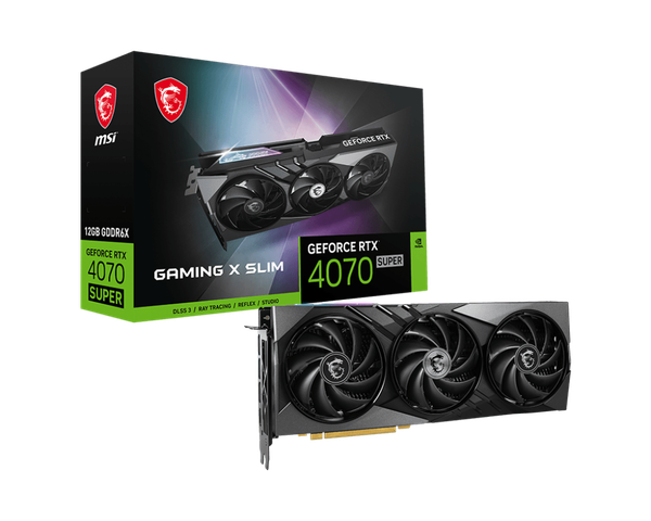 Card màn hình MSI GeFore 4070 SUPER 12G GAMING X SLIM