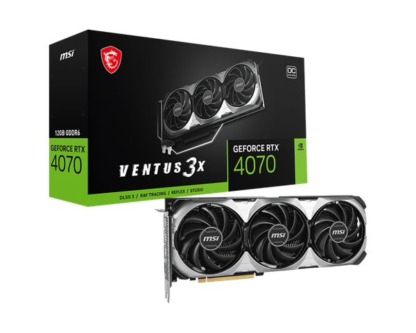 VGA MSI GeForce RTX 4070 Ventus 3X E1 12G OC
