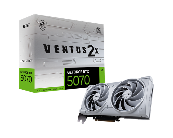 VGA MSI GeForce RTX 5070 12G VENTUS 2X OC WHITE