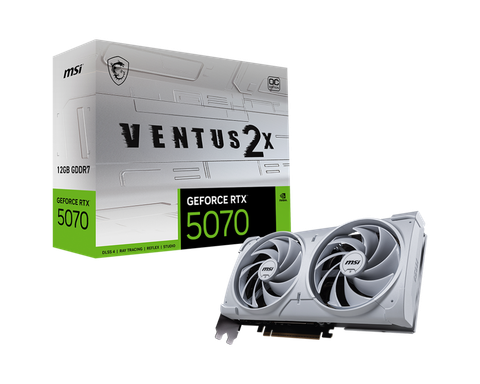 VGA MSI GeForce RTX 5070 12G VENTUS 2X OC WHITE