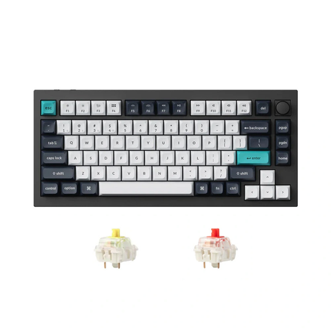 Bàn phím cơ không dây Keychron Q1 Max Carbon Black RGB Knob Hotswap Black