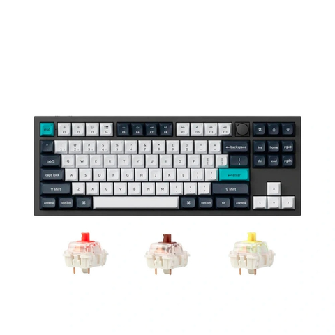 Bàn phím cơ không dây Keychron Q3 Max Carbon Black RGB Knob Hotswap (Gateron Sw)