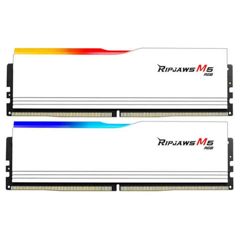 Ram GSkill Ripjaws M5 RGB 32GB White (16GB x 2) DDR5 6400MHz - (F5-6400J3648F16GX2-RM5RW)