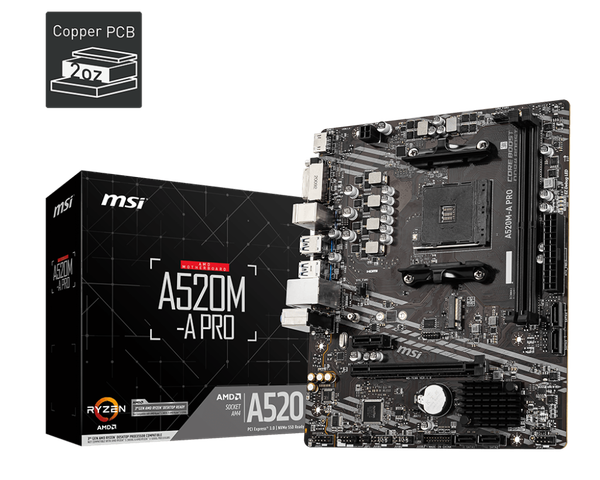 Mainboard MSI A520M-A PRO