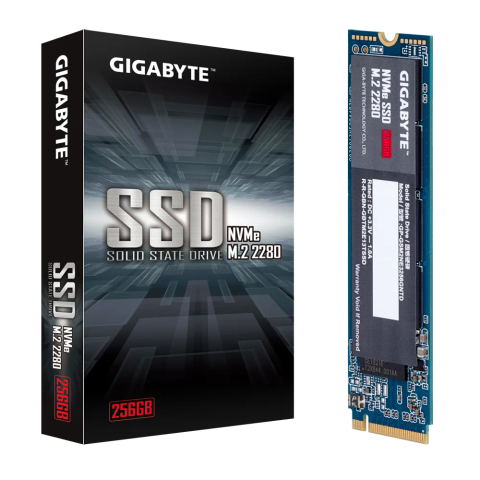 Ổ cứng SSD GIGABYTE 256GB M2 2280 NVMe PCI-Express 3.0 x4 (GP-GSM2NE3256GNTD)