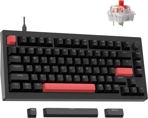 Bàn phím Lemokey X4-A3 X4 Black Red Backlight