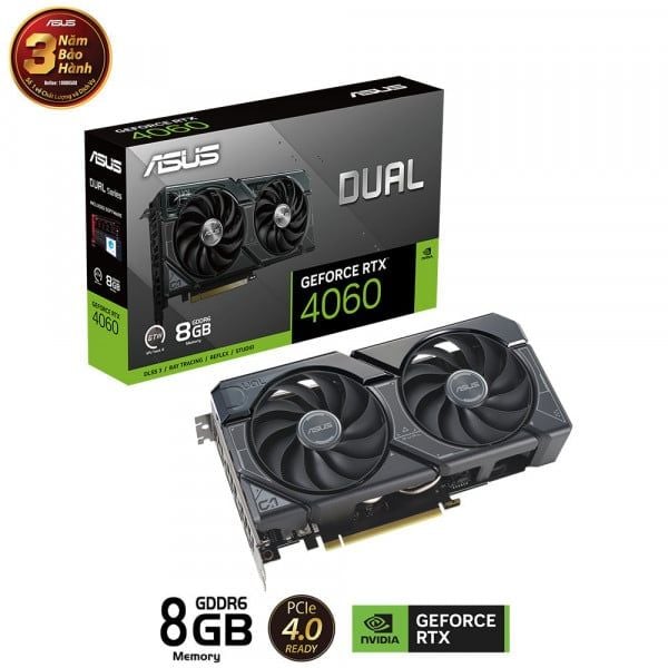 VGA ASUS Dual GeForce RTX 4060 8GB