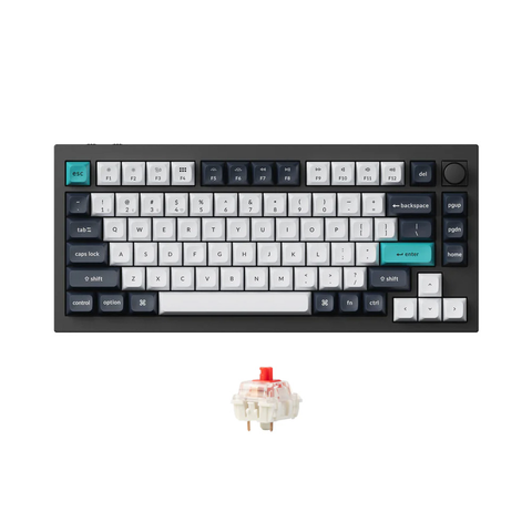 Bàn phím cơ không dây Keychron Q1 Max Carbon Black RGB Knob Hotswap Black