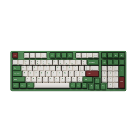 Bàn phím cơ Akko 3098S Matcha Red Bean (PBT Double Shot/Rainbow LED/cherry profile)