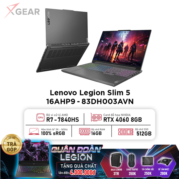 Laptop Gaming Lenovo Legion Slim 5 16AHP9 83DH003AVN
