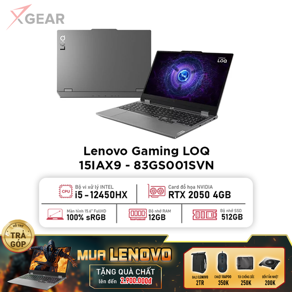 Laptop Gaming Lenovo LOQ 15IAX9 83GS001SVN