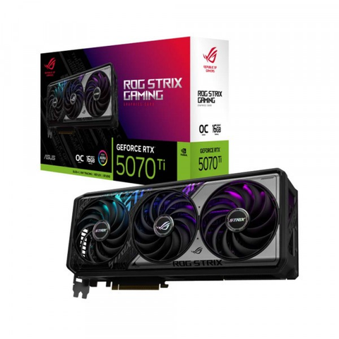 Vga Asus ROG Strix GeForce RTX 5070 Ti 16GB GDDR7 OC Edition (ROG-STRIX-RTX5070TI-O16G-GAMING)